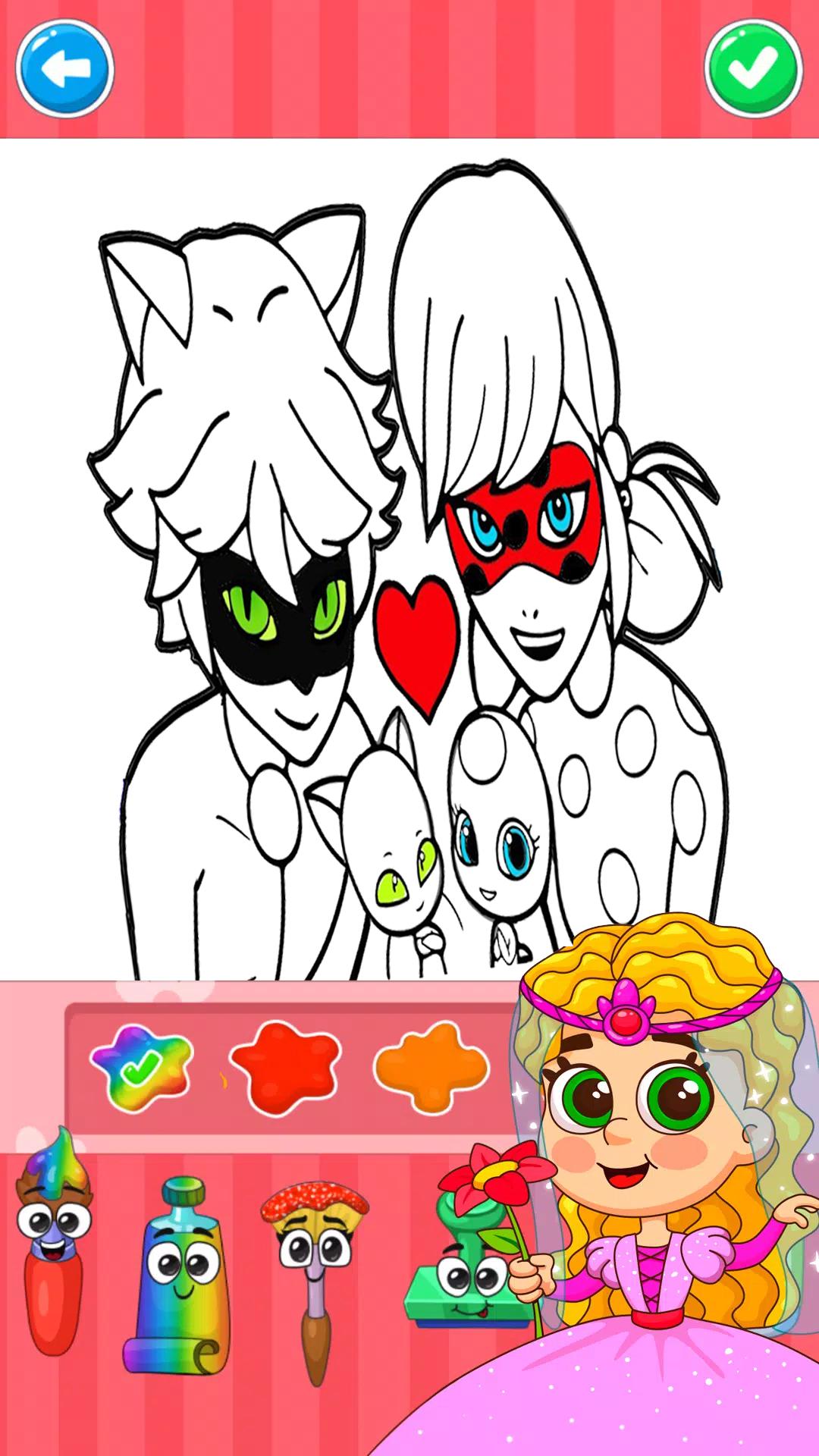 تنزيل LadyBug coloring the hero cat على جهاز الكمبيوتر | مسؤول GameLoop