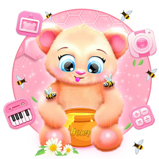 Honey Bear3D иконки тем фоновы