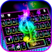 Colorful Music Night keyboard