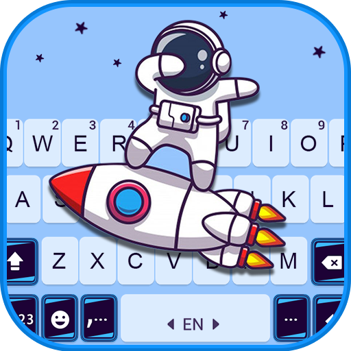 Cool Space Dabbing Keyboard Ba