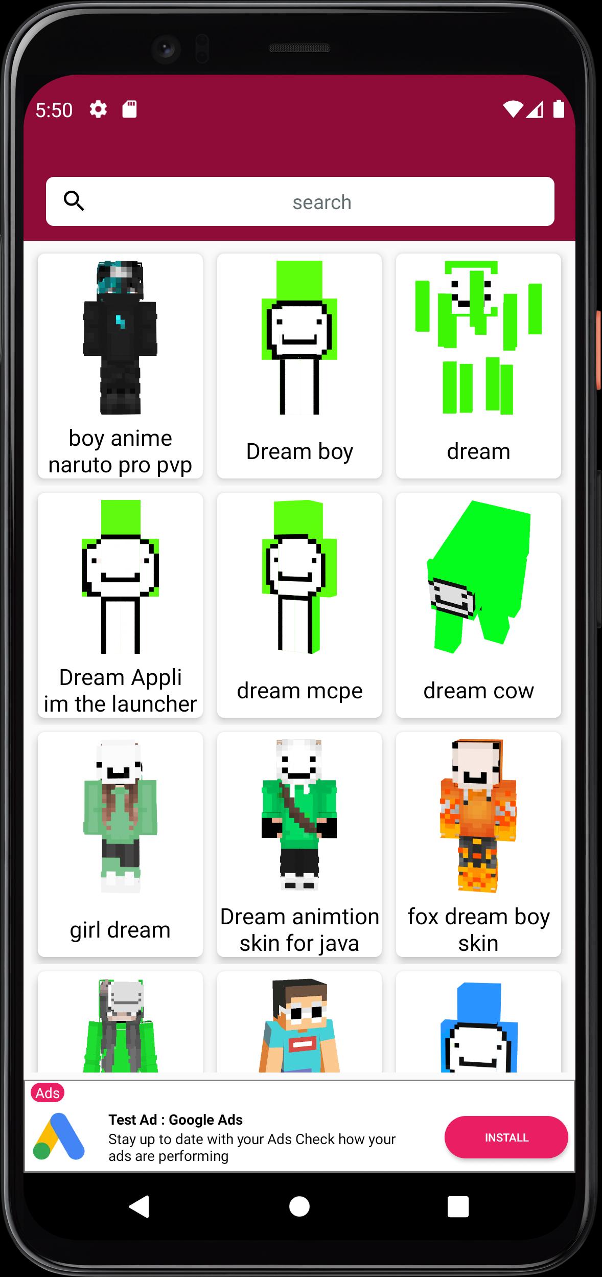 Download Skin de Dream Para Minecraft android on PC