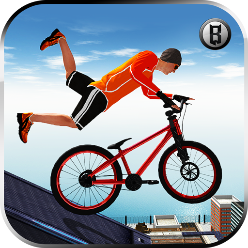 Rooftop Bicycle Stunt & Racing