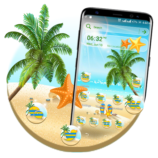 Summer Beach Launcher Theme