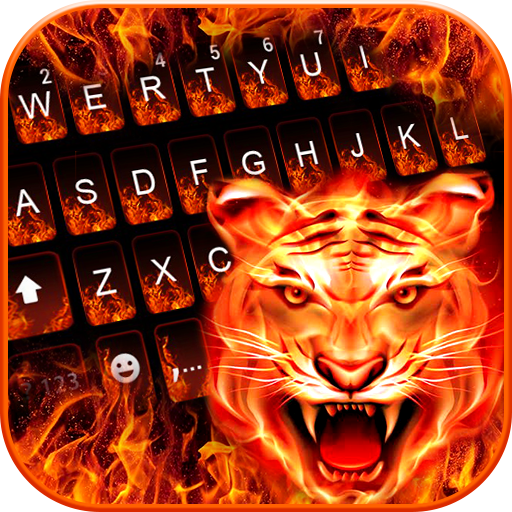 Tema Keyboard Cruel Tiger 3D