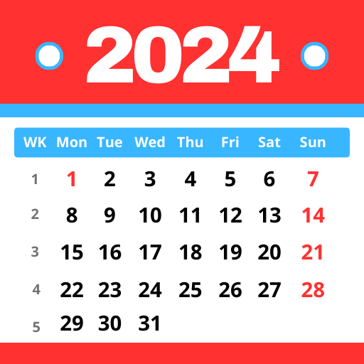 Calendar 2024 in English