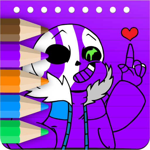 Undertales coloring book Sans