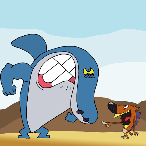 Zig Fight For His Friend Shark