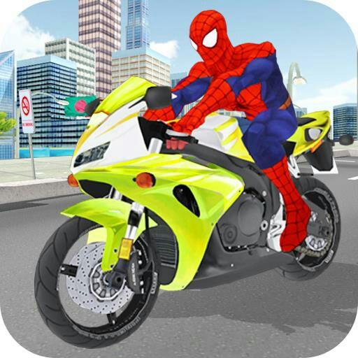 Superhero Stunts Bike Racing Games
