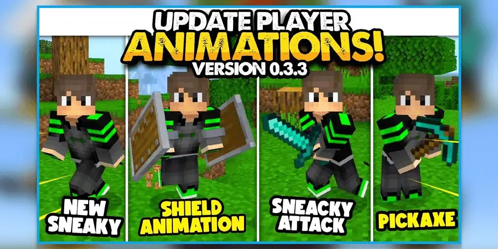 Download Player Animation mod MCPE android on PC