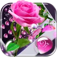 Pink rose Keyboard theme