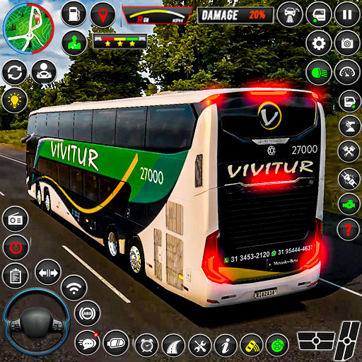 City Coach Bus Game 3D