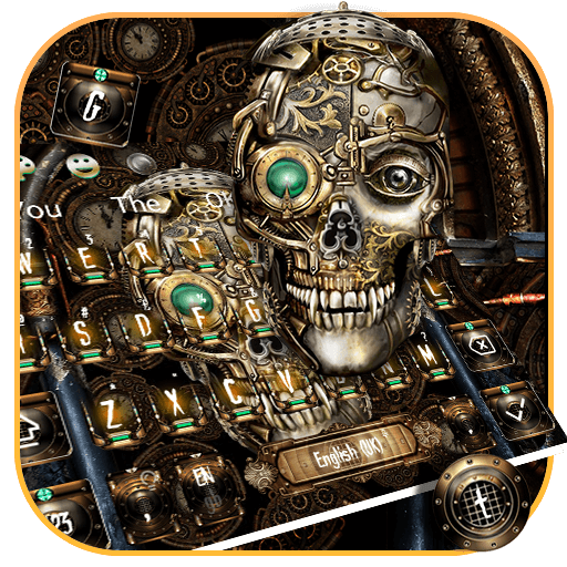 Steampunk Skull Keyboard