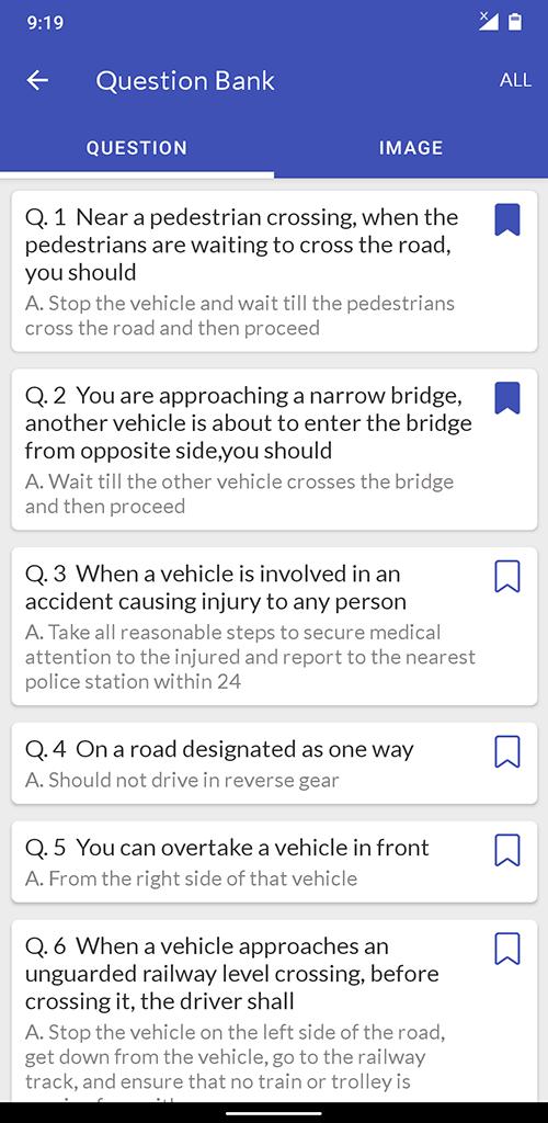 Download Rto driving licence exam test android on PC