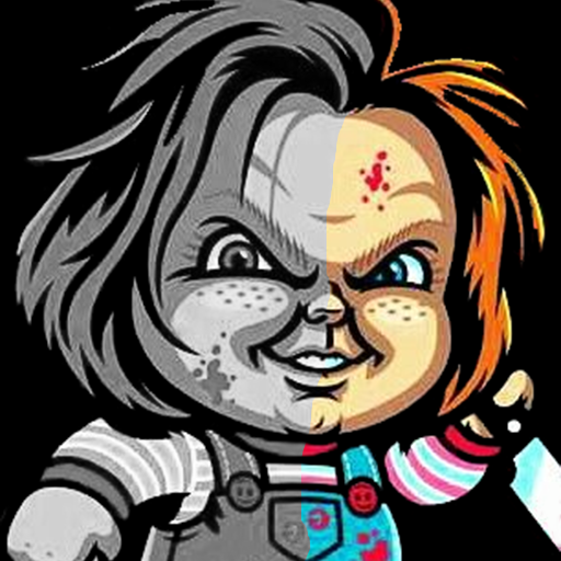 Chucky Doll Color By Number - Pixel Art Coloring