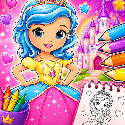 Cute Princess Coloring Pages
