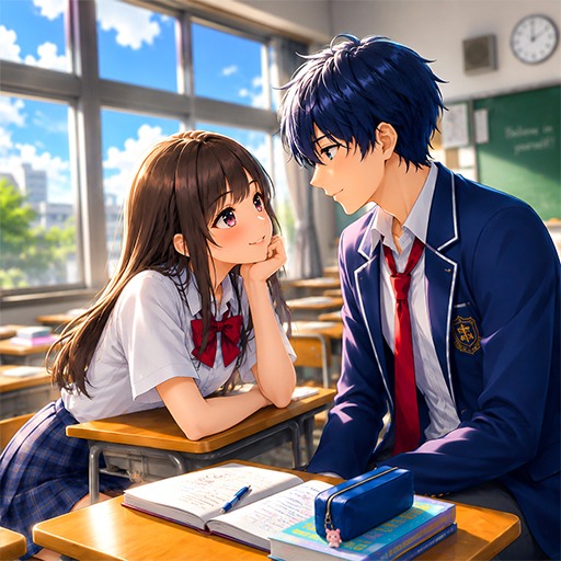 Sim kencan SMA Anime