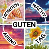 Guten Morgen Tag Abend Nacht