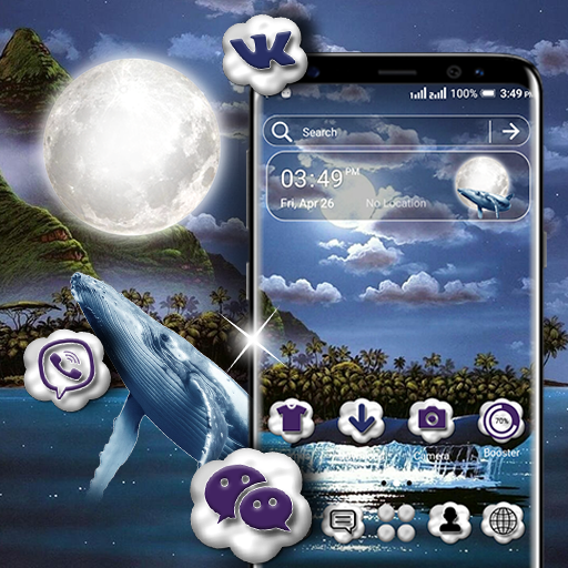 Whale Moon Launcher Theme