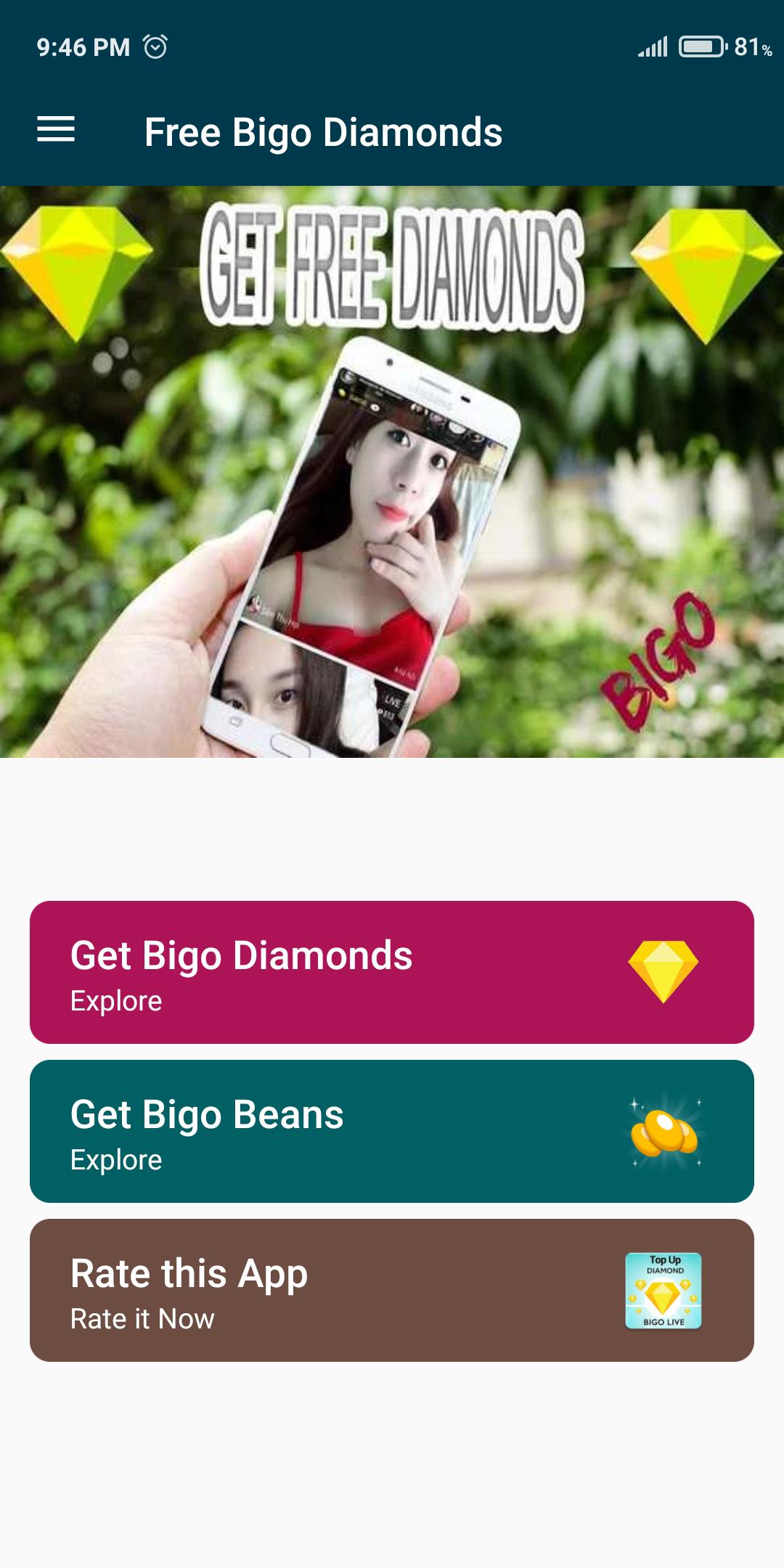 Download Free Diamonds for Bigo Live android on PC