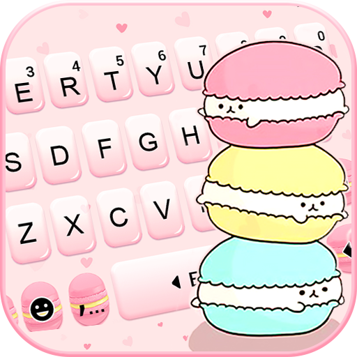 Pink Cute Macaron keyboard