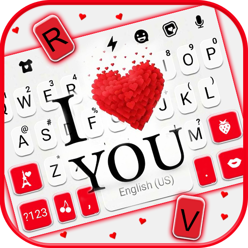Hearts Love You कीबोर्ड थीम