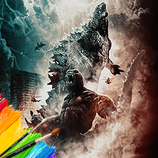 Coloring Godzilla : King of th