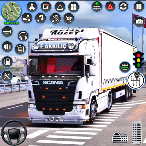 mô phỏng xe tải chở hàng euro