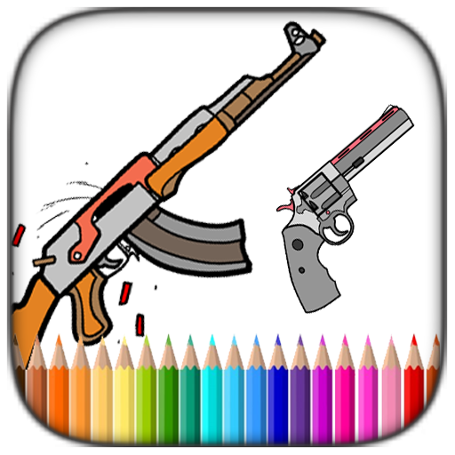 Livros para colorir de armas