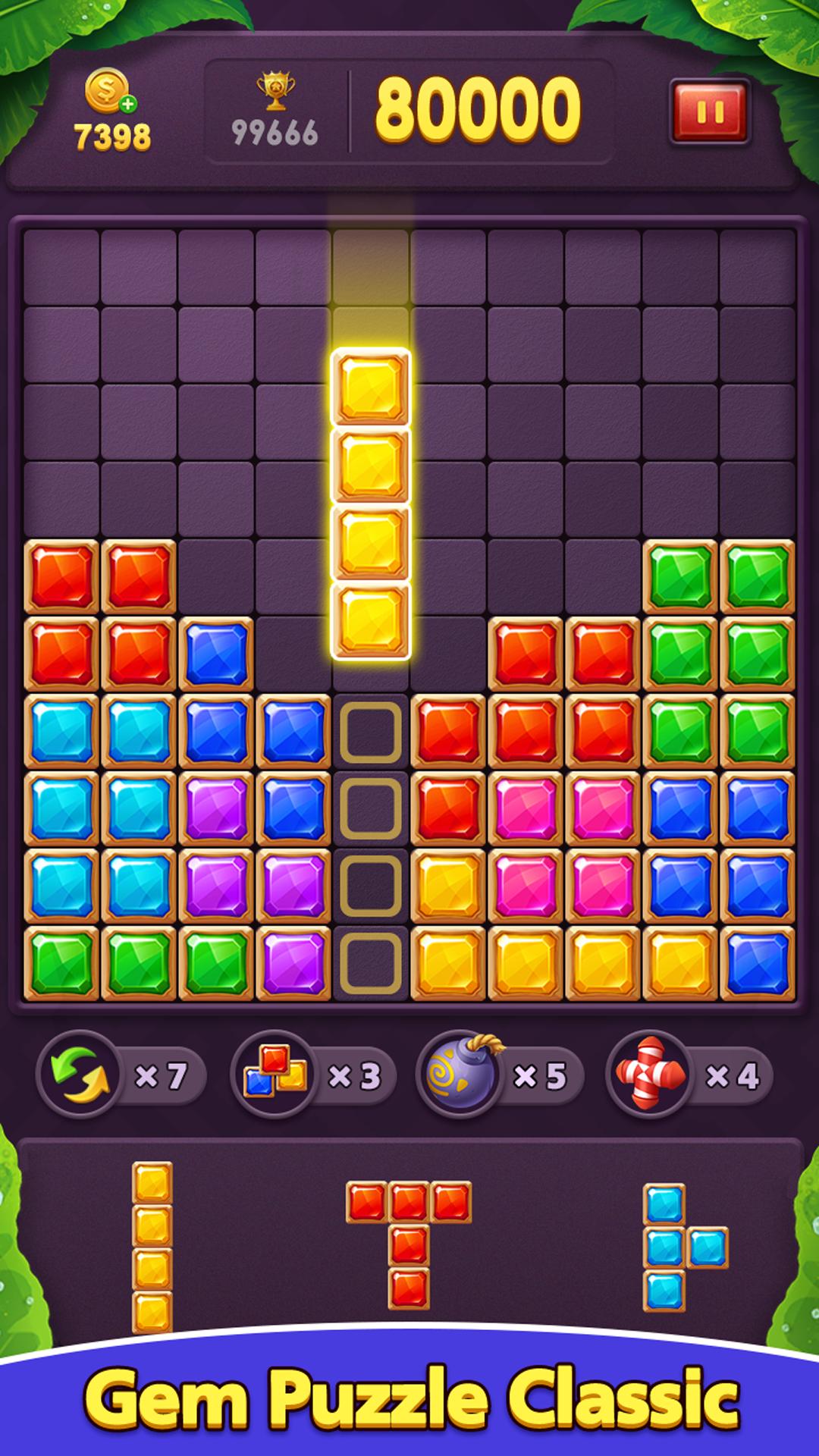 Download Gem Block Puzzle: 1010 Blast android on PC