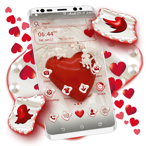 Pearl Heart Launcher Theme