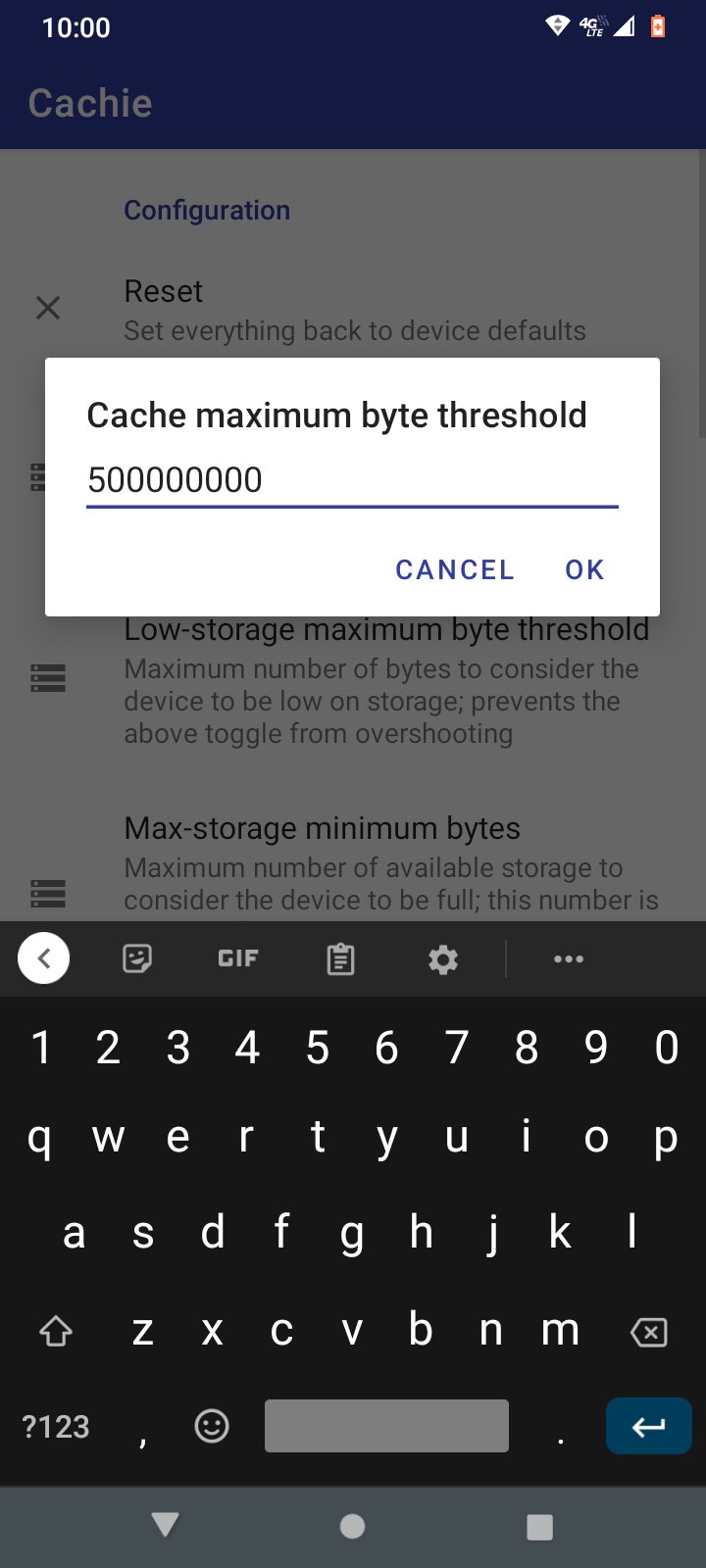 Download Cachie — System Storage Tuning android on PC
