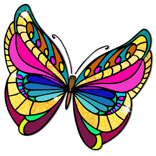 Butterfly Paint by Number Book