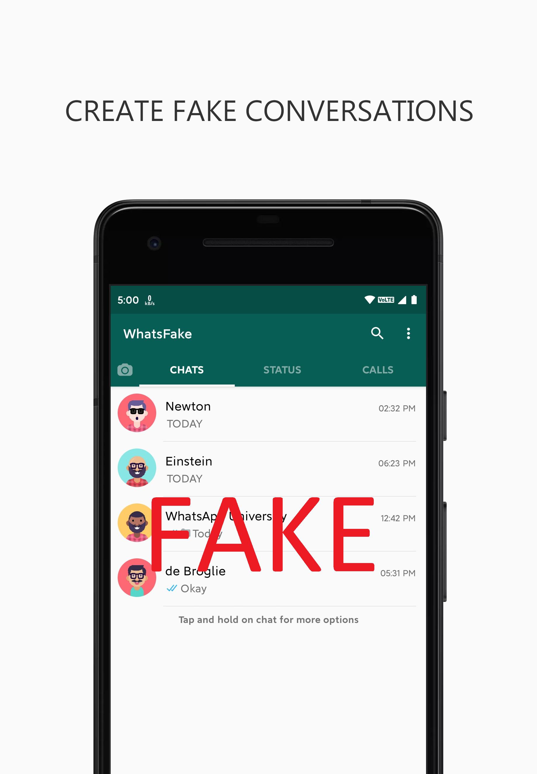 Скачать WhatsFake - Fake Chat на ПК | Официальный представитель GameLoop