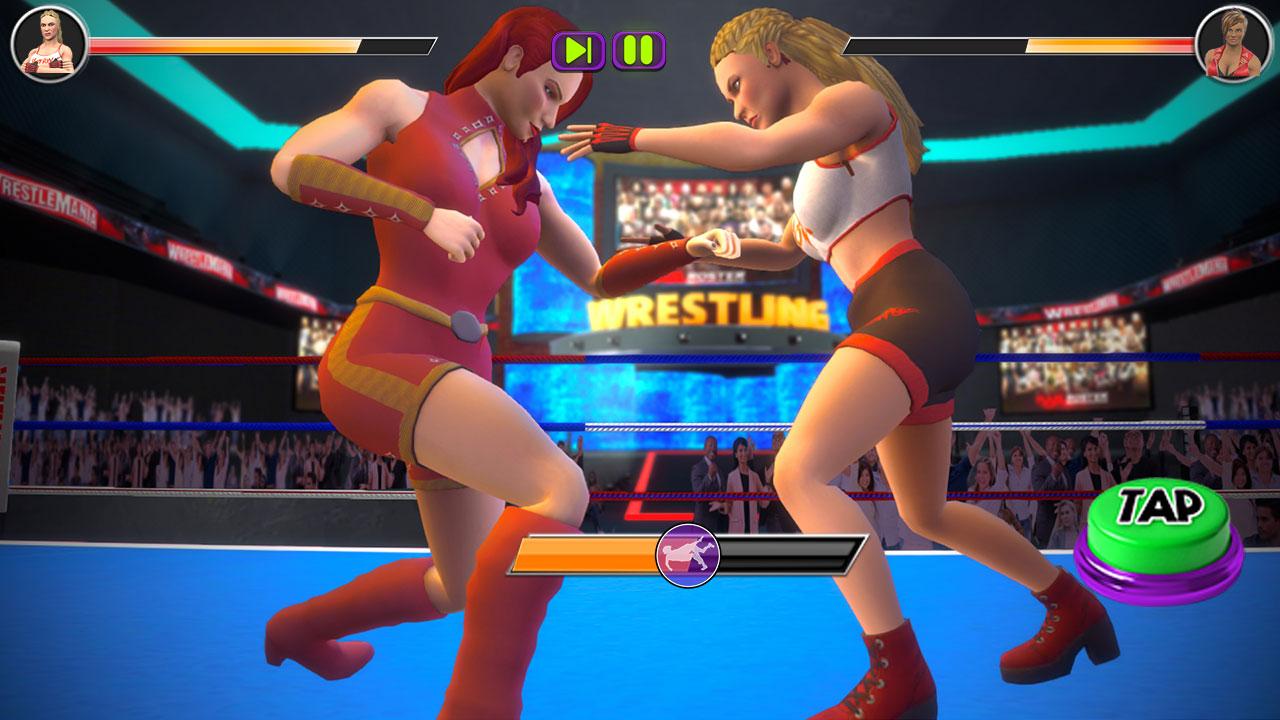 Baixe Bad Girls Wrestling Rumble: Mulheres Jogos de Luta no PC com MEmu