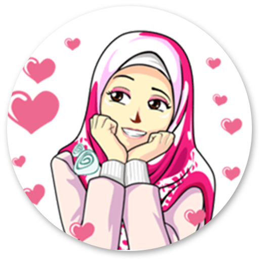 Sticker Hijab Cewek Cantik - WAStickerApps