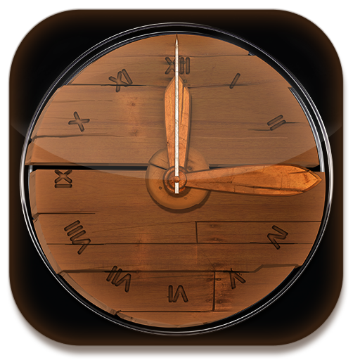 3D Wood Clock Widget for Android