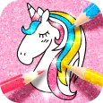 Buku Mewarnai Unicorn