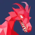 Origami paper dragons