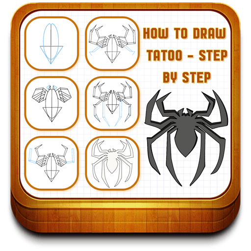 How to Draw Tattoo -Step by st