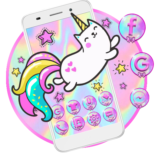 Cute Unicorn Cat Themes Live Wallpapers