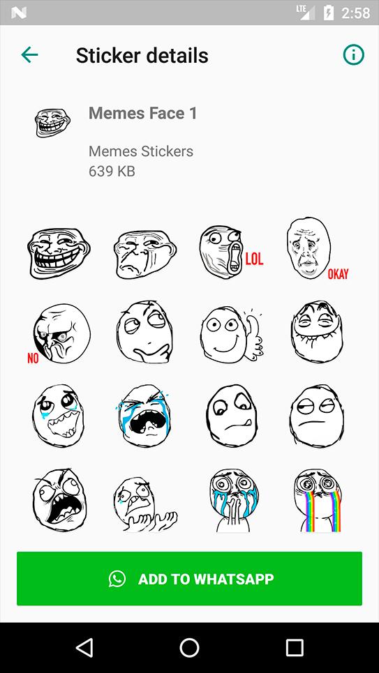 Troll Face Memes Stickers pack for Free Download