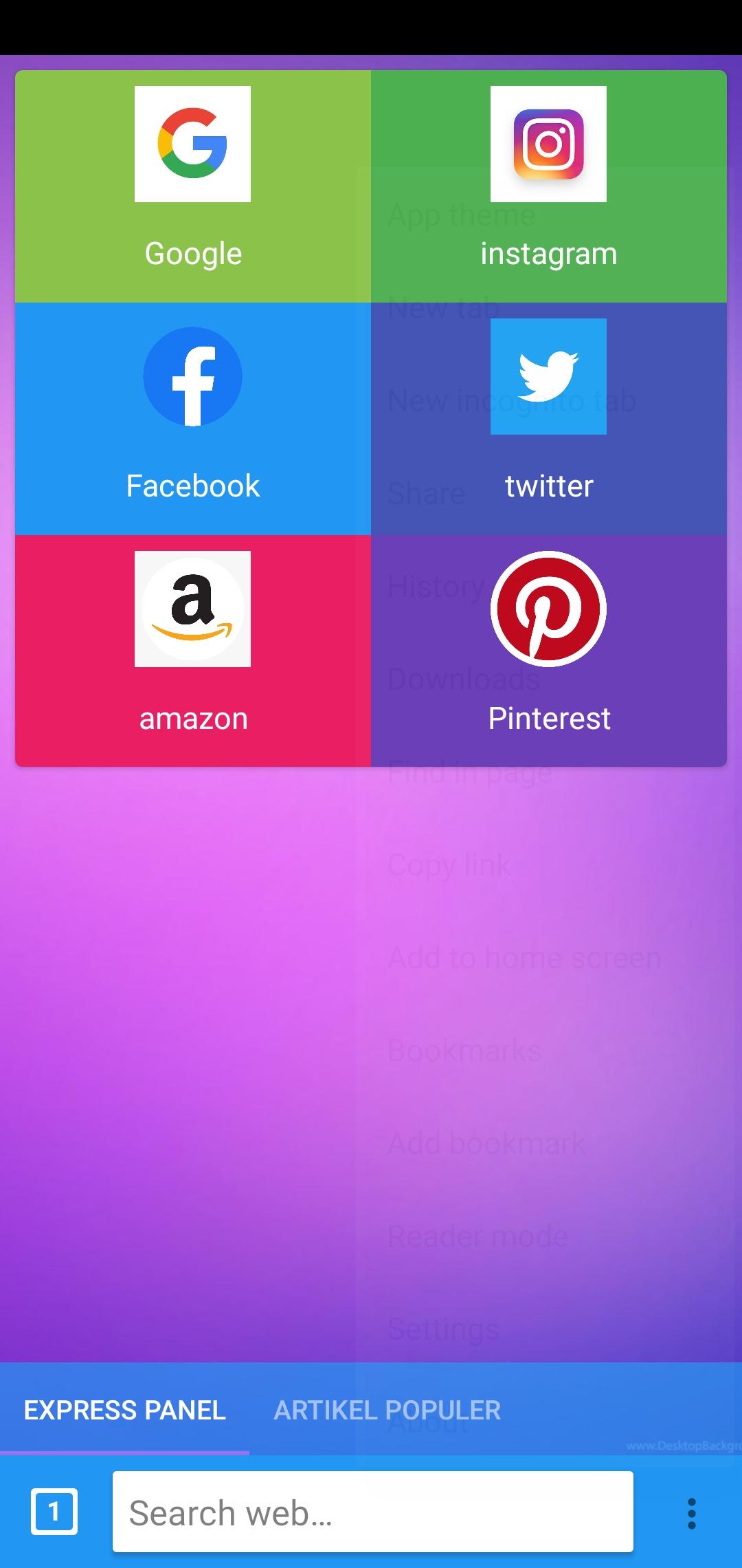 Download Unique Browser android on PC
