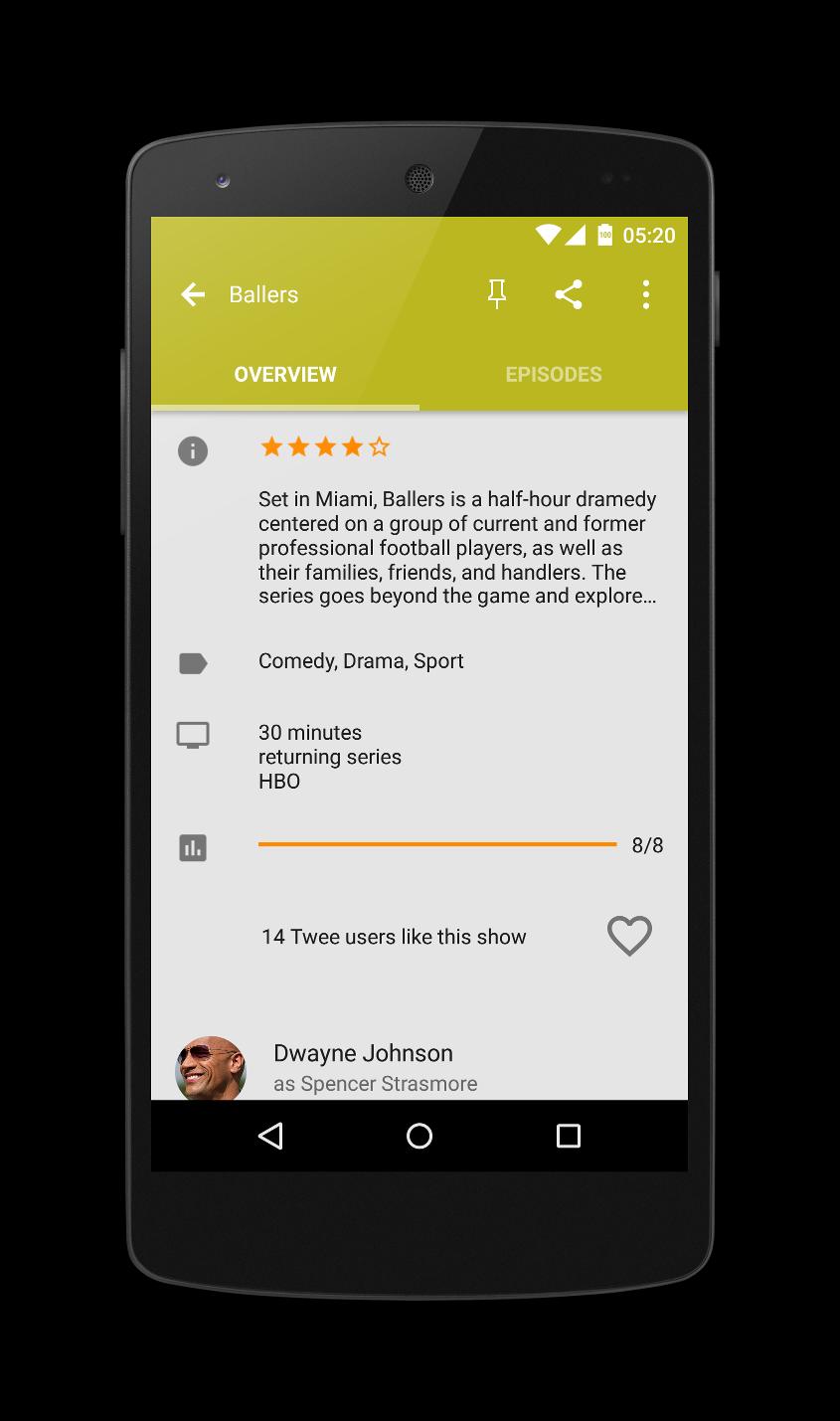 Download Twee - keep track of tv-series android on PC