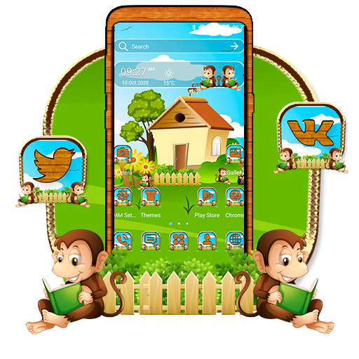 Cute Monkey House Theme