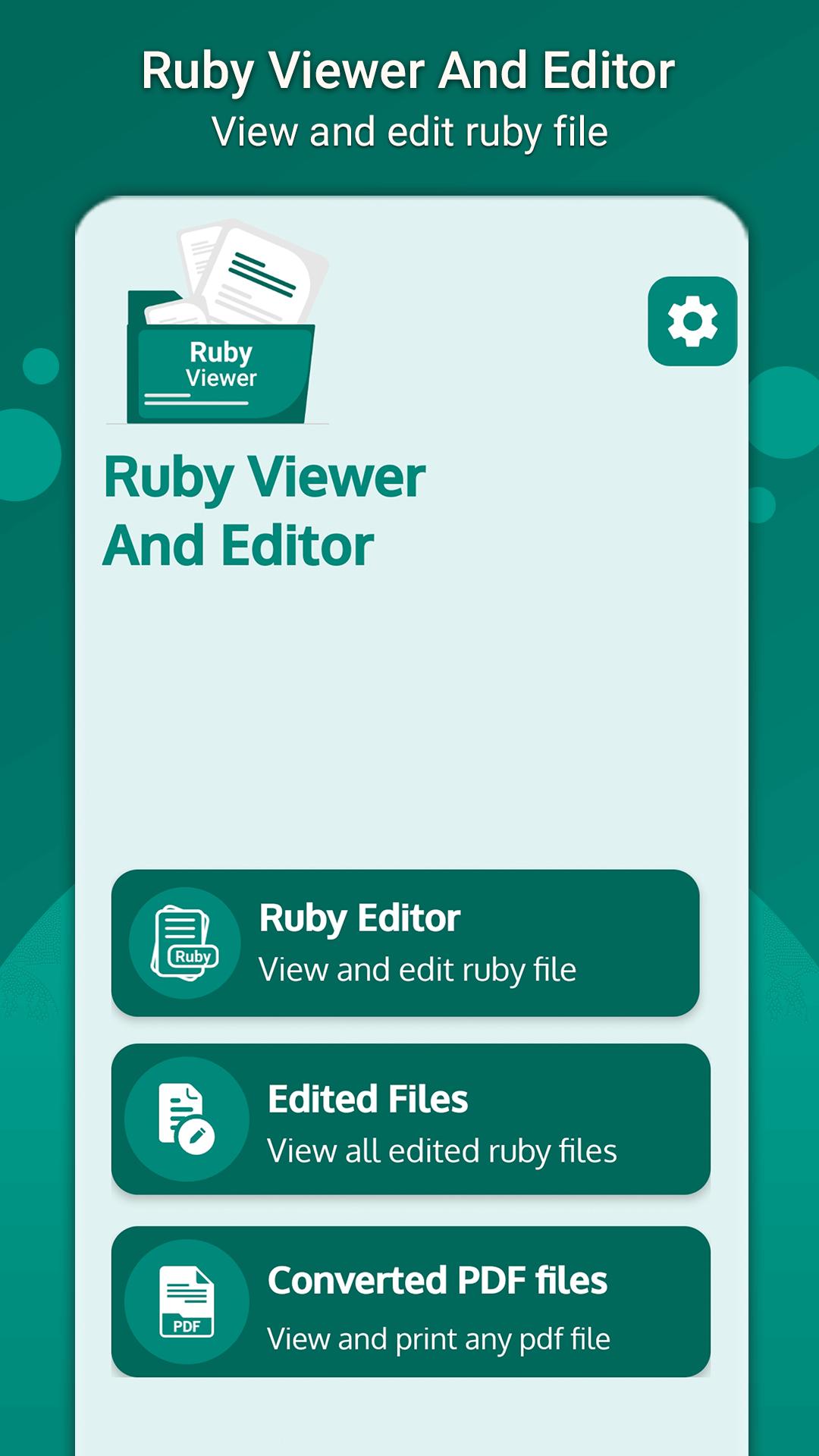 Download Ruby Viewer: Ruby Editor android on PC