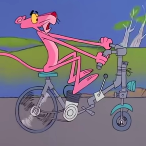 Pink Panther Bike Racing Game