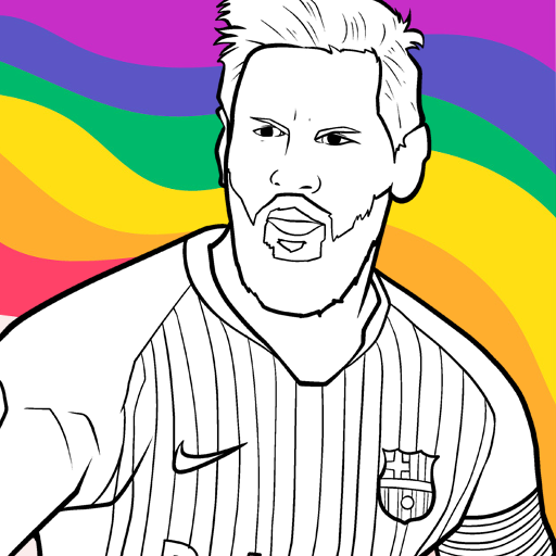 Футбольная раскраска