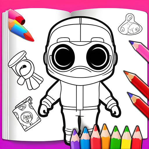 Squid Game Coloring Book