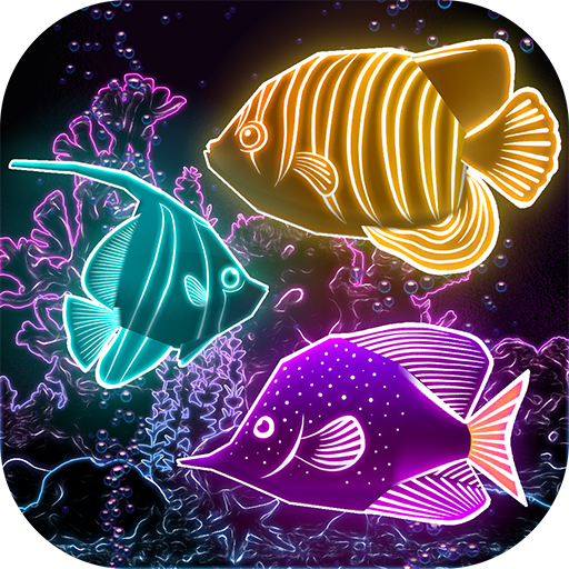 Neon Wallpaper Hidup Ikan