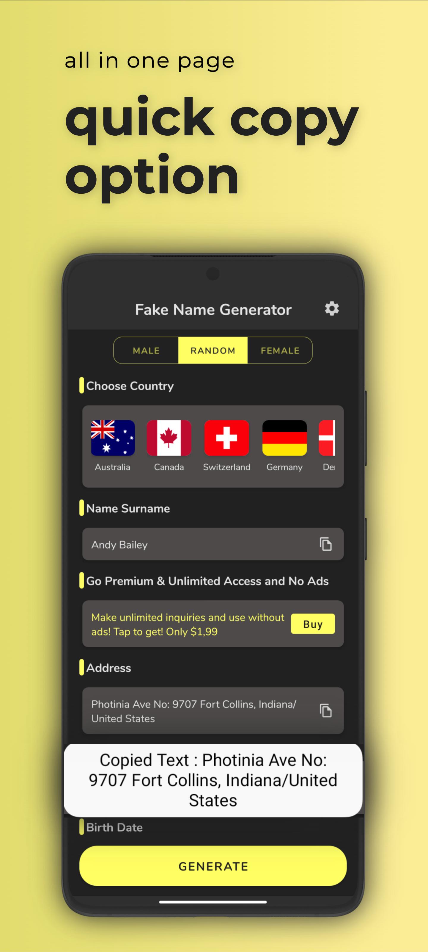 Скачать Fake Name Generator на ПК | Официальный представитель GameLoop